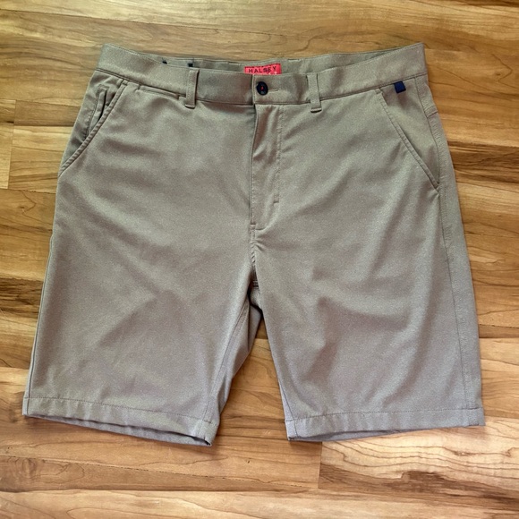 NWOT, Halsey Sport Breakwater Shorts in Dark Camel, 9 in Inseam, Size 36 - Picture 4 of 11